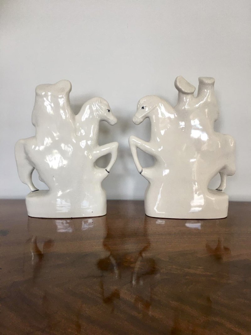 Pair of Antique Staffordshire Flat Back Figures - Image 3